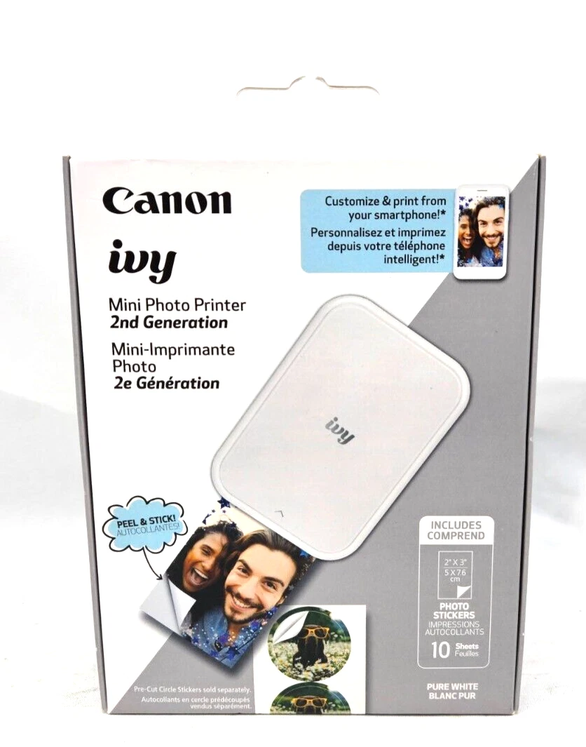 liv Paradoks regnskyl Canon Ivy Mini Photo Printer Made for iPhone iPad Includes USB &amp; Photo  Paper NEW | eBay