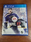 NHL 17 (PS4 PlayStation 4, 2016) Complete w/ Inserts CIB Hockey Tested