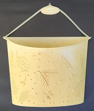 Hallmark Shabby Chic Christmas Card Metal Wall Pocket Envelope (EUC)