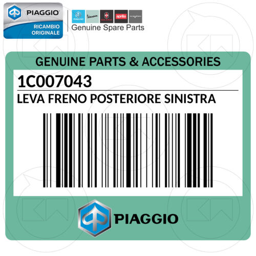 Hebel Bremse Hinten Links 1C007043 Original Piaggio VESPA GTS 300 ABS 2024 - Bild 4 von 4