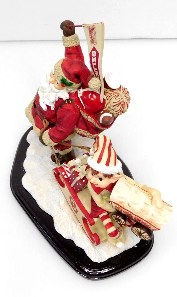 Estatuilla de mesa de Papá Noel College Treasures Oklahoma Sooners 2003 de colección Foto 2 de 4