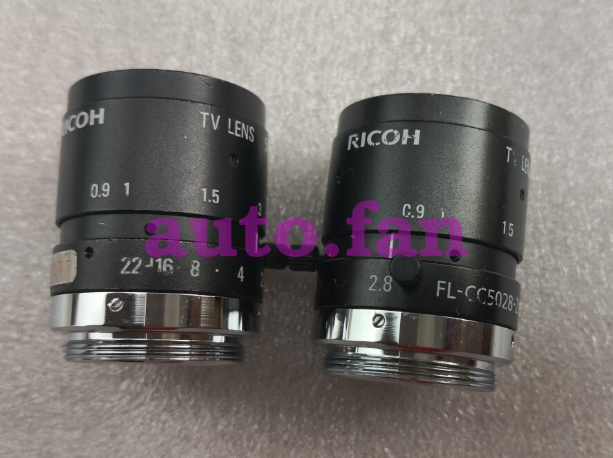 1pc used Ricoh FL-CC5028-2M 50mm 2 million pixels industrial lens