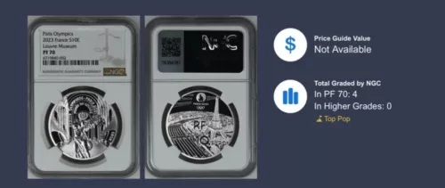 NGC PF70 2024 France Paris Olympic 2023 Louve Museum 10 EURO Silver Coin 1Pcs