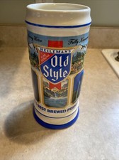 HEILEMAN'S OLD STYLE VNTG 1987 LIMITED EDITION BEER STEIN MUG MADE IN USA