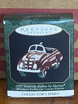 1999 Hallmark Keepsake 1937 STEELCRAFT AIRFLOW BY MURRAY CAR Mini Ornament