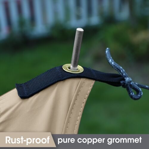 VILLEY Rain Fly Octagonal Tarp Camping Tarp Waterproof Hammock Tent Sun Shelter - Picture 11 of 12