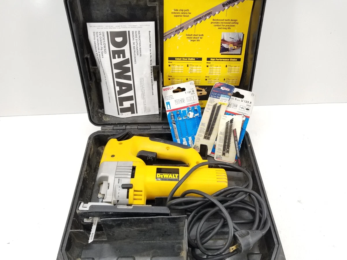 DeWalt DW321 HEAVY DUTY Variable Speed Jig Saw with Hard Case and