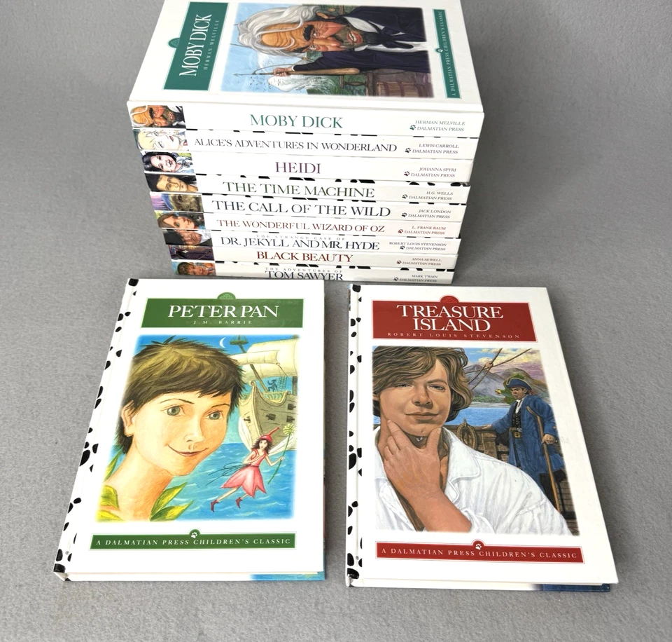 Dalmatian Press Children's Classics Lot of 11 HC Books Twain London Stevenson Foto 3 de 4