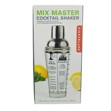Kikkerland Mix Master Cocktail Shaker New In Factory Sealed Box