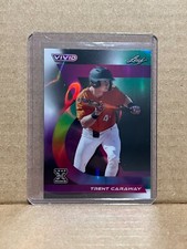 Trent Caraway 2024 Leaf Vivid Baseball 1/1 Pre Production Proof