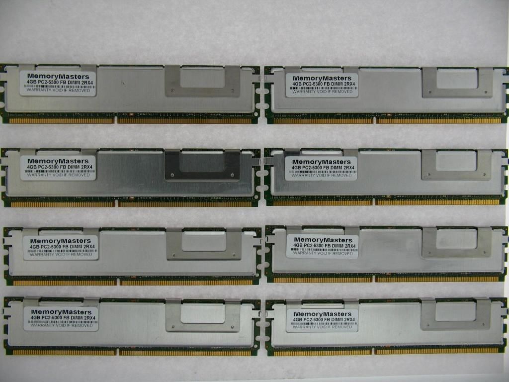 32GB Speicher Set 8 X 4GB Fbdimm PC2-5300F 667MHz für Dell PowerEdge 2900 Server Prawdziwa gwarancja, obfita