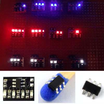 KT-ELEKTRONIC LED Blink Blitz Effekt Modul oder Microchip 4-Kanal 0603 SMD Auswahl 3V- 5V MoBa