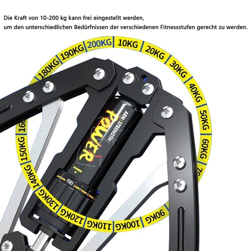 200kg Armtrainer Muskeln Expander Twister Brust Rücken Muskelaufbau Einstellbar - Bild 7 von 20