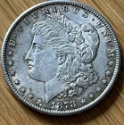 1878-S Morgan $1 Silver Dollar - AU Plus - Very Nice.