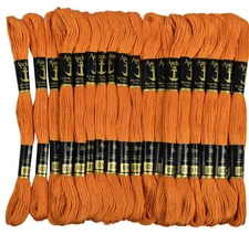 Anchor Cotton Threads Hand Stitch Stranded Embroidery Thread Crafting, 25 Pack