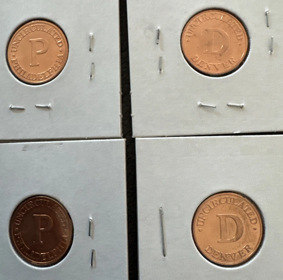 TREASURY COINS UNITED STATES MINT 4 Of Denver & Philadelphia UNC. 8 Total Coins - Image 3 of 4