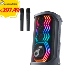 soundcore Rave 3S AI Karaoke Party Speaker +2 Wireless Microphones 200W for Home