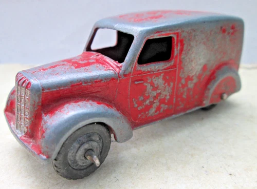 Dinky 280 Delivery Van Red - Good Vintage Original Model 1950s Meccano