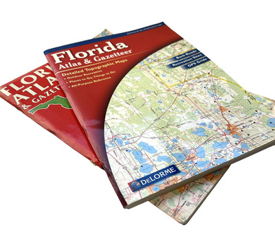 State Atlases Lot 2 DeLorme 1996-2000 Florida Entire State -  Topographic Maps