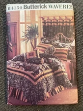 ~New Uncut Butterick B4150 Home Decor Sewing Pattern Bedroom Decor Bedding