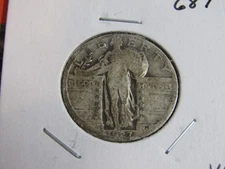 1927-D Standing Liberty Quarter #687 - VF