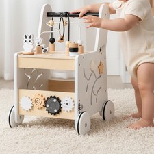 Wooden Baby Walker Push Toy Hand Eye Coordination for Kids Learning to Walk