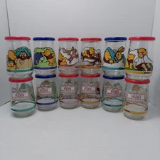 Vintage WELCH's Jelly Jars w/ Lid Pooh's Grand Adventure 1-6    Your Choice