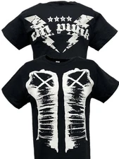 CM PUNK White Fists Mens Black T-shirt