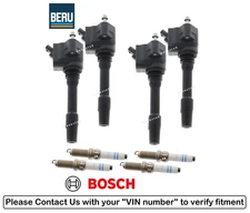 Ignition Coil Spark Plug Platinum 4sets OE Beru Bosch for BMW X1 X2 X3 X4 sD xD