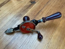 Stanley 803 Twin Pinion Egg Beater Style Hand Drill with the side handle