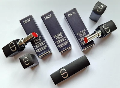 Dior Rouge Dior Forever Lipstick New & Boxed Various Shades 3.2g Full Size