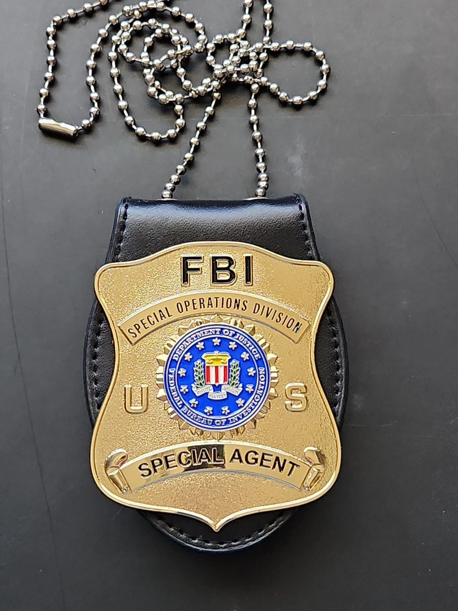 3 FBI U.S. Federal Bureau of Investigation Badges Set - Coin Souvenir
