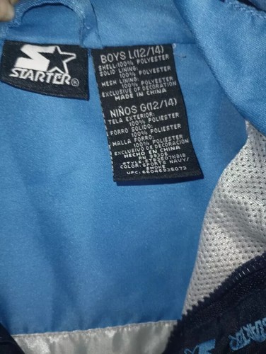 Starter Boys Windbreaker Hooded Jacket Full Zip Outdoor Navy Blue Size L B001 - Picture 4 of 9