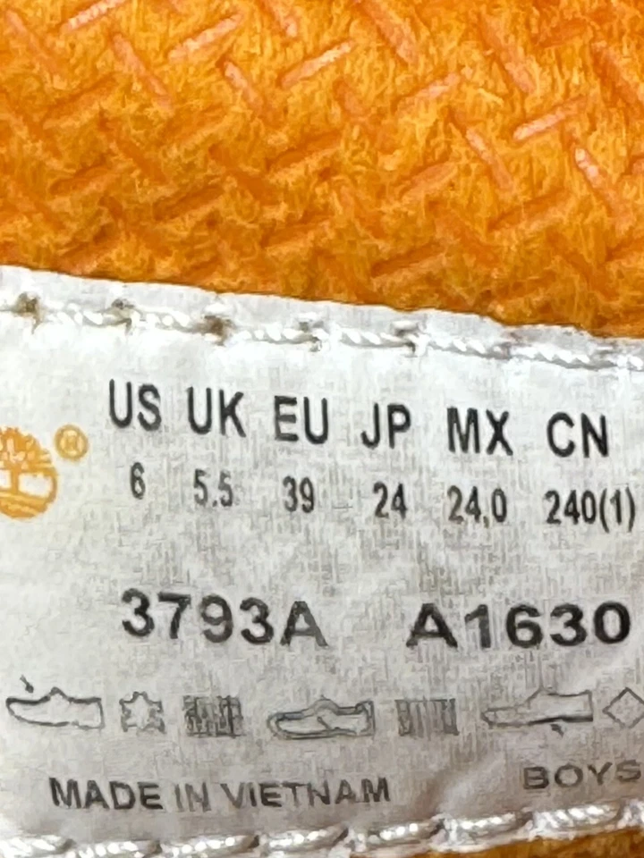 Botas de couro Timberland masculinas tamanho 6 azul nobuck clássico com cadarço 3793A - Imagem 4 de 4