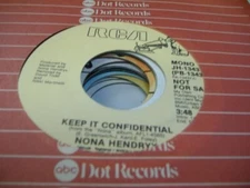 Soul Promo 45 NONA HENDRYX Keep It Confidential on RCA (promo) 3