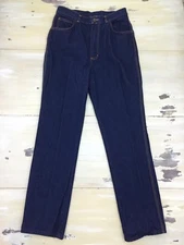 PS GITANO - Vtg 70s-80s Dark Blue Denim Painter Jeans, Womens 14, Fits 29 x 31