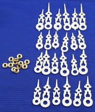  Regula Cuckoo Clock Hand Assortment 12 Sets White 60-90 mm W/ Minute Bushing
