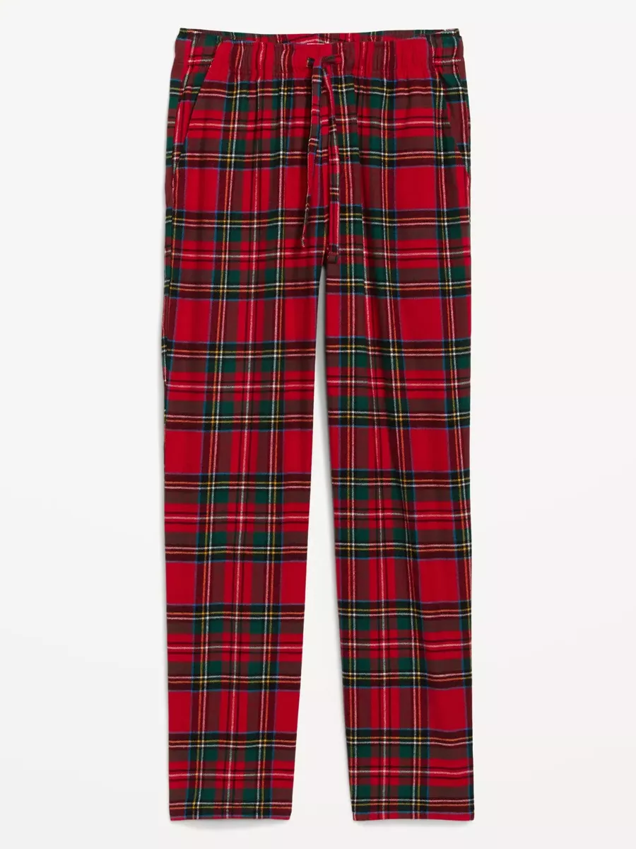 NWT Old Navy Red Green Tartan Plaid Flannel Pajama Pants Sleep Lounge Men  SMXXL