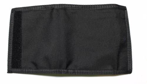 Portafoglio portamonete in nylon con tasca portamonete con cerniera - Nero - Foto 3 di 5
