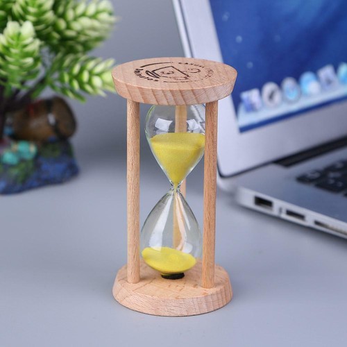 Sand Hourglass Timer 3 Minutes Egg Sandglass Timer Clock Home Decor Wooden Gift - Picture 16 of 23