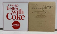 Original 1960's Things Go Better With Coke Coca Cola Decal New Old Stock