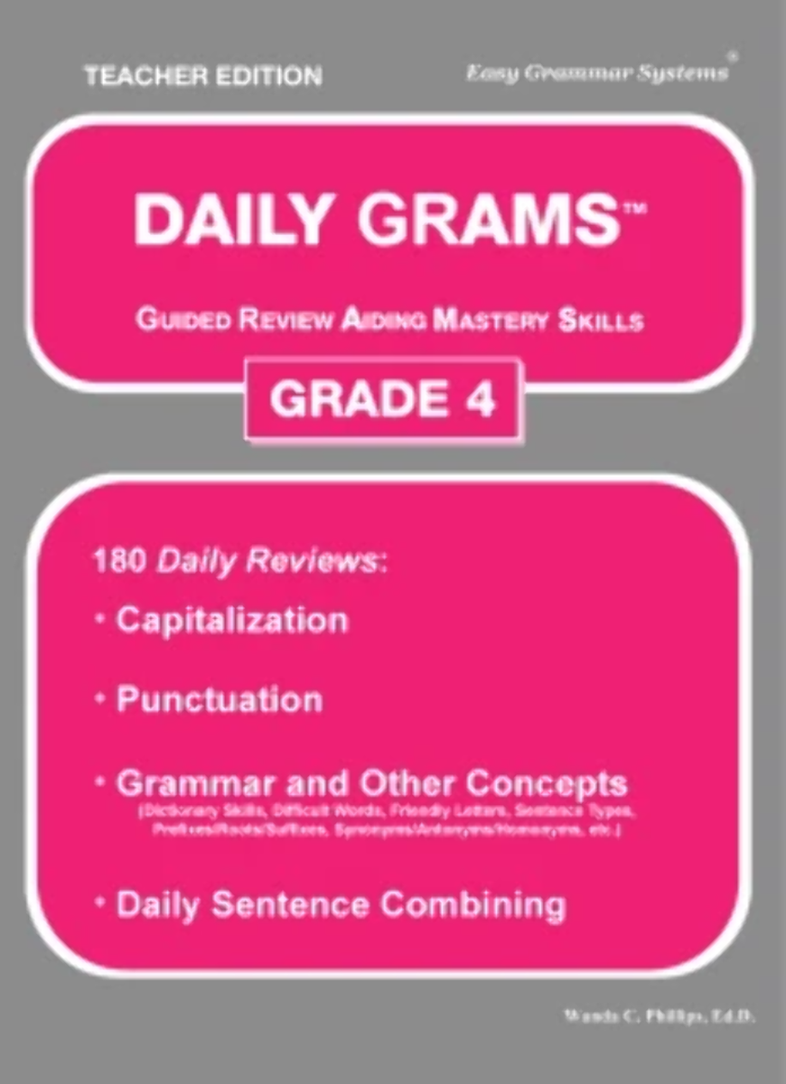 Daily Grams: Grade Teacher Edition