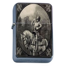 Oil Lighter Matriarch Joan of Arc Vintage Illustration