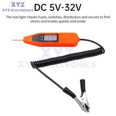DC 5V-32V Digital Electric Voltage Circuit Tester Automotive Repair Test Light