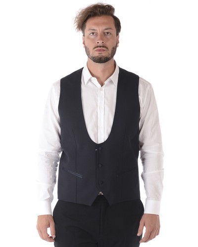 Gilet Daniele Alessandrini Gilet Sweat MADE IN ITALY Uomo Blu L233N6583706  23 | eBay