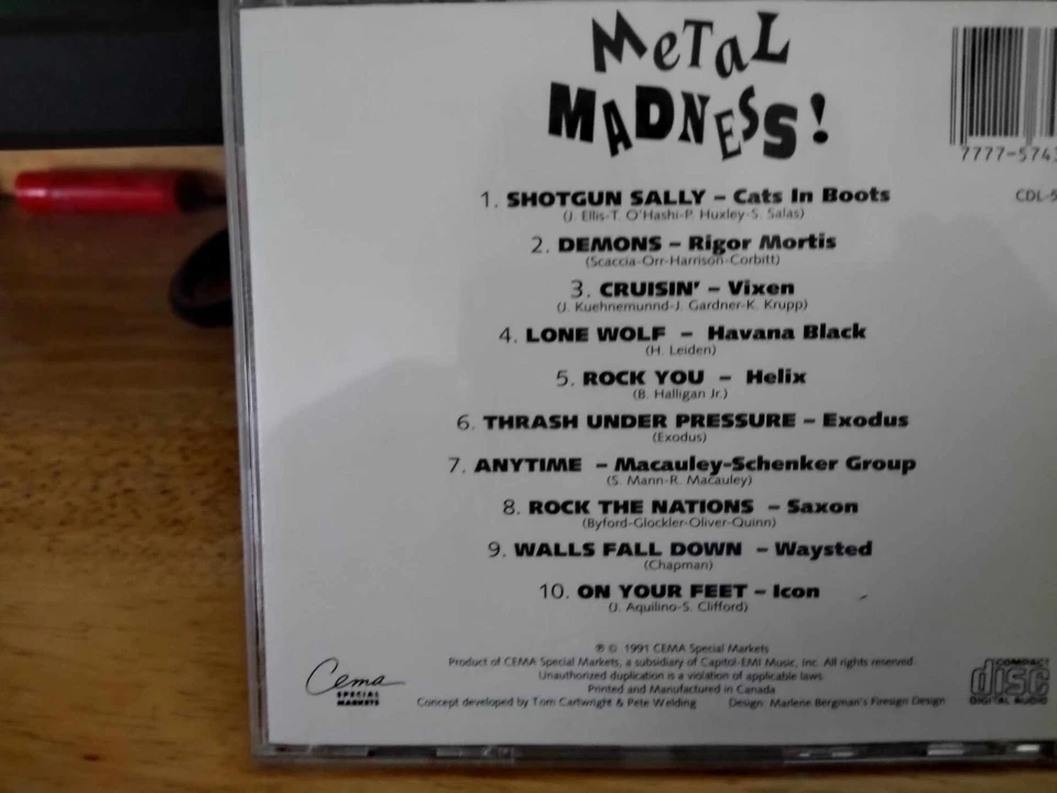 Metal Madness CD Helix Exodus Waysted Gently Used Hard Rock and Metal - Image 4 of 4