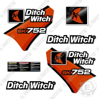 Fits Ditch Witch SK752 Decal Kit Standing Skid Steer - 7 YEAR OUTDOOR 3M VINYL!