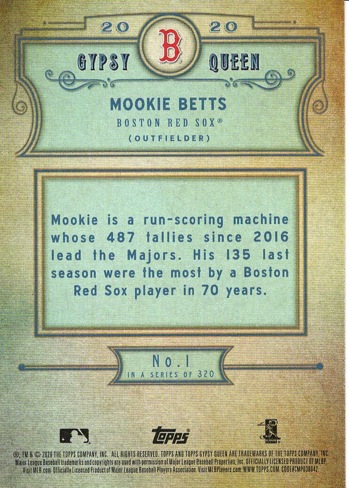 2020 Topps Gypsy Queen Baseball Base Set (YOU PICK) - Image 2 of 2