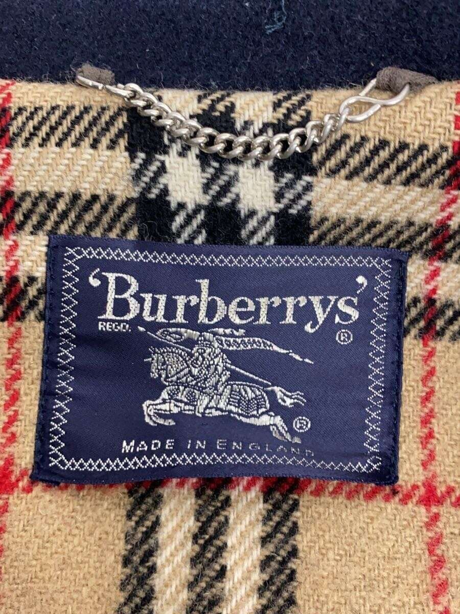 BURBERRYS England Speciality DUFFLE COATING WOOL Navy Used BURBERRYS England Speciality DUFFLE COATING WOOL Navy Used