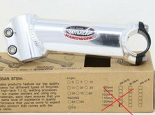 NOS AMOEBA JY-905-6 RACING AHEAD STEM 100mm 72 1" 25,4 SILVER VINTAGE OLD ROAD